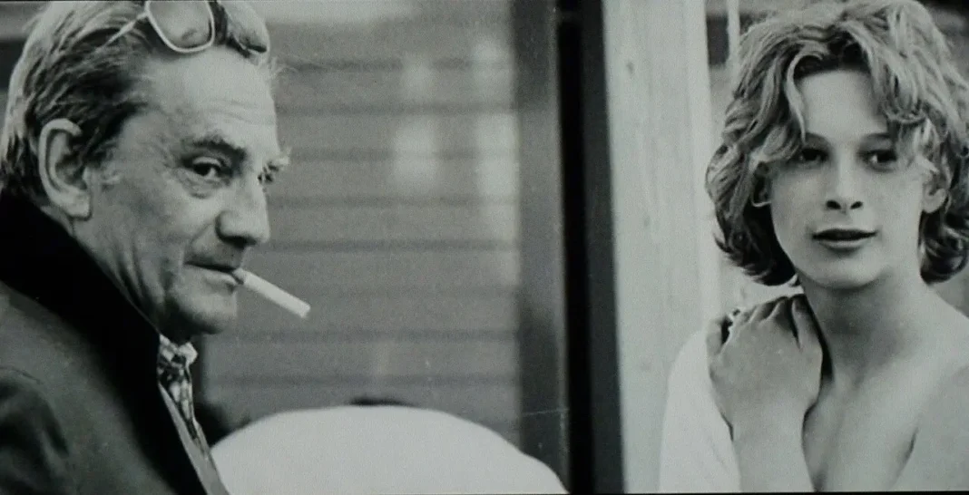 Björn Andrésen e Dirk Bogarde durante as filmagens do filme Morte em Veneza (1971), realizado por Luchino Visconti.