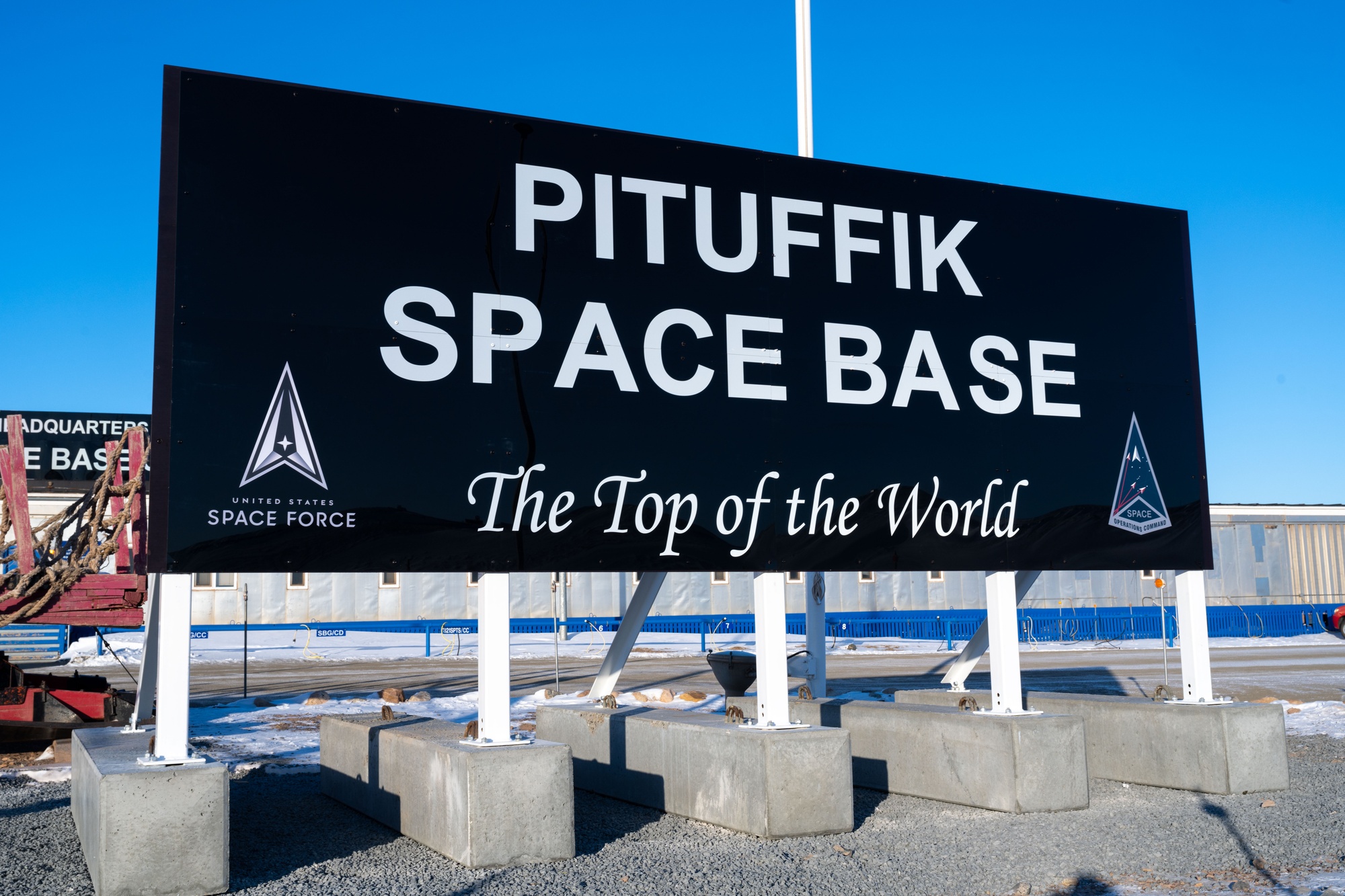 Placa da base de Pituffik, na Gronelândia, antiga Thule Air Base