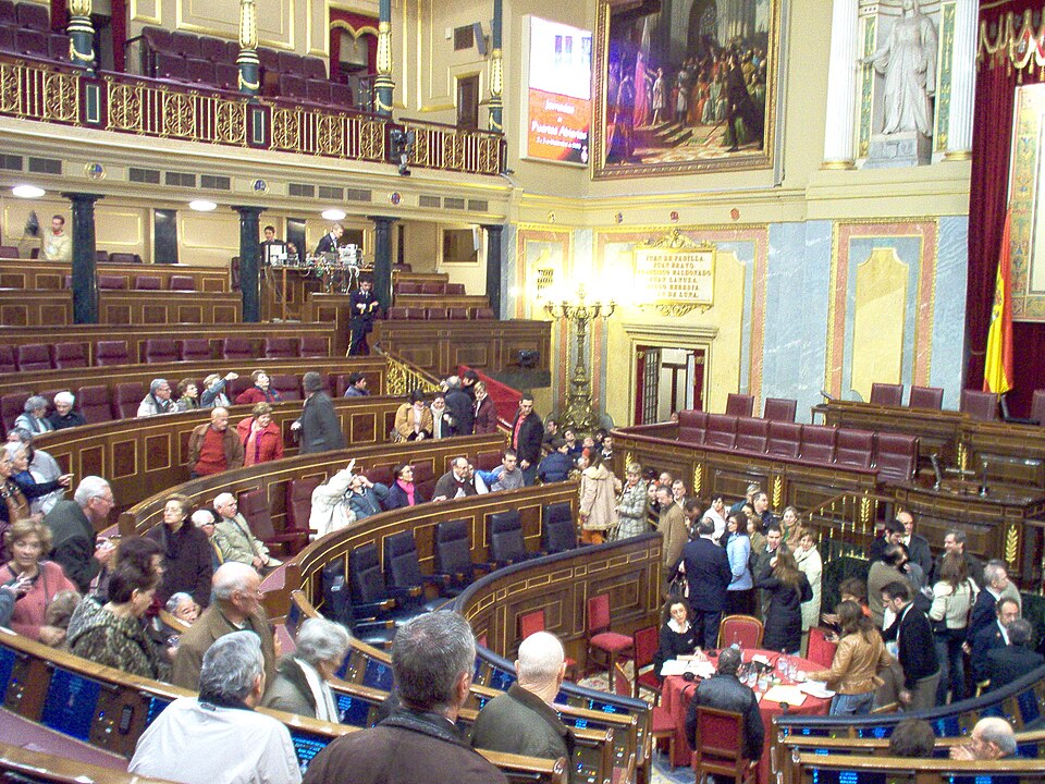 Interior do Congresso espanhol