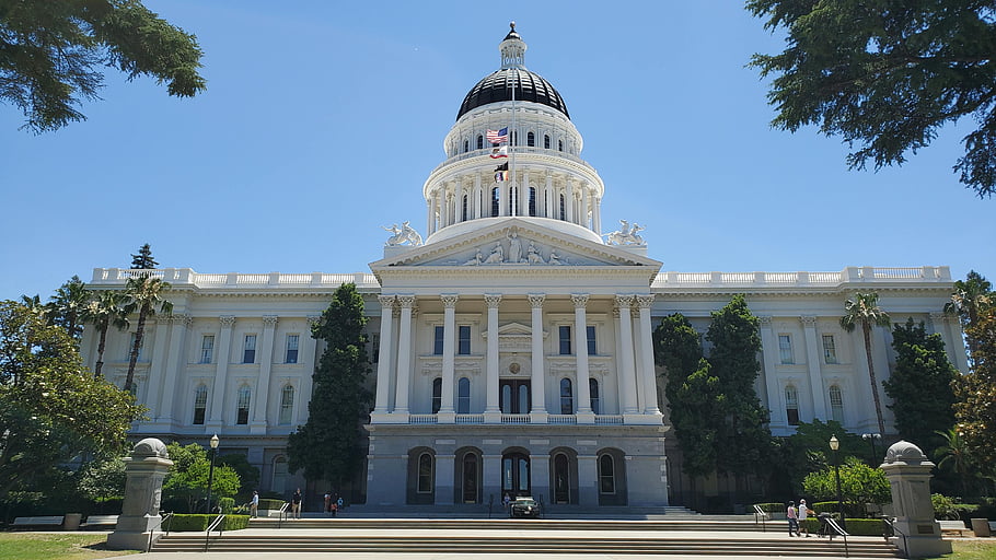 Capitólio da Califórnia em Sacramento, contexto da disputa pelos mapas eleitorais