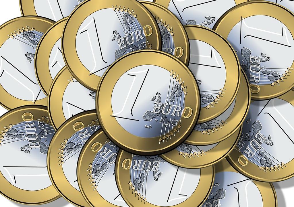Moedas de euro, imagem ilustrativa do financiamento europeu
