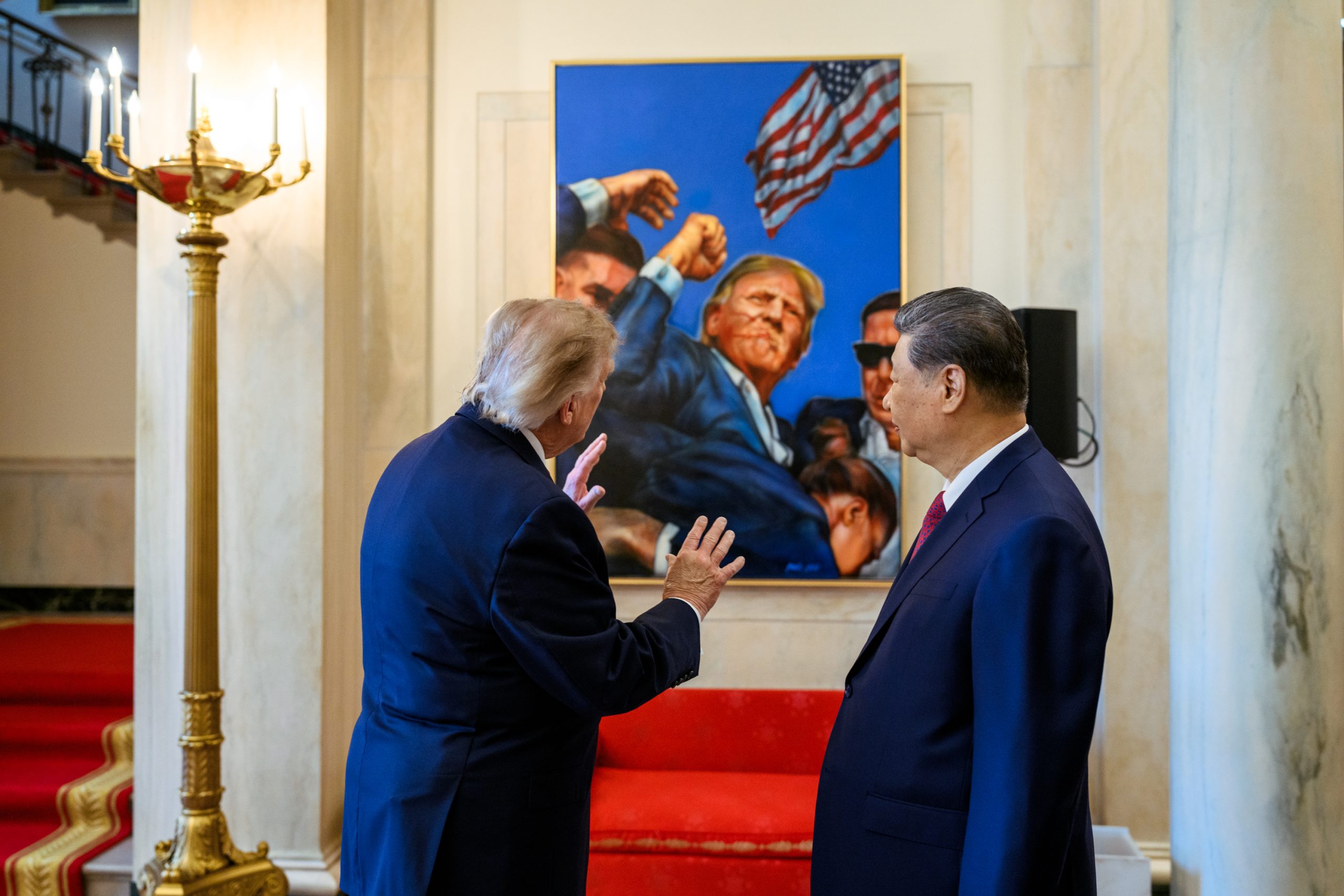 Donald Trump conversa com Xi Jinping na Casa Branca em 24 de setembro de 2026.